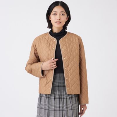 TRANSWORK (Women)/トランスワーク キルティングタフタコート(U1A03630__) チャ50L コート・ジャケット【三越伊勢丹/公式】