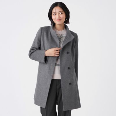 ＜TRANSWORK (Women)＞カシミヤ混メルトンウールコート（Ｕ１Ｂ０１６５２＿＿）
