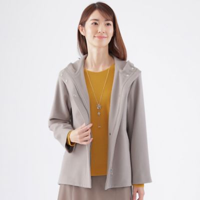 ＜TRANSWORK (Women)＞ショートビーバーフーデットコート（Ｕ１Ｂ４９２７７＿＿）