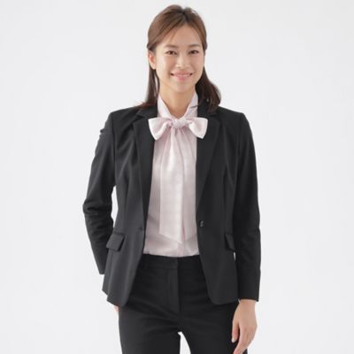 【SALE】TRANSWORK (Women)/トランスワーク トリアセスビンモクロディテーラードジャケット(U1E01509__) クロ09L コート・ジャケット【三越伊勢丹/公式】