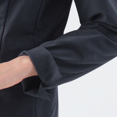 【美シリーズ】【弱はっ水】【防しわ】【透湿性】【ウォッシャブル】ウィンタードッツノーカラージャケット（Ｕ１Ｅ０２４１０＿＿）