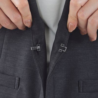 【美シリーズ】【セットアップ対応】【ウォッシャブル】リネンライクブッチャーノーカラージャケット（Ｕ１Ｅ４６３４２＿＿）