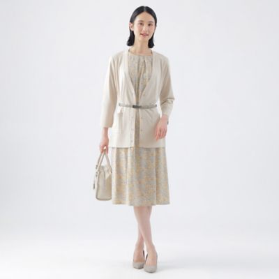 【吸水速乾】【接触冷感】【ＵＶ対策】【ウォッシャブル】カモフラワーエアファインワンピース（Ｕ１Ｊ０４５３３＿＿）