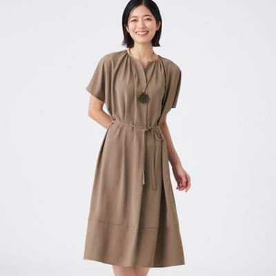 ＜TRANSWORK (Women)＞【吸水速乾・接触冷感・ＵＶ・ウォッシャブル】ファンクションデシンワンピース（Ｕ１Ｊ１１５７５＿＿）