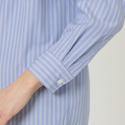 【ウォッシャブル】コットンタイプライターストライプシャツ（Ｕ１Ｍ０９１２３＿＿）