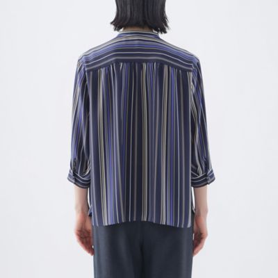 【ＷＥＢ限定カラー】【ウォッシャブル】マルチストライププリントシャツブラウス（Ｕ１Ｍ０９５９１＿＿）