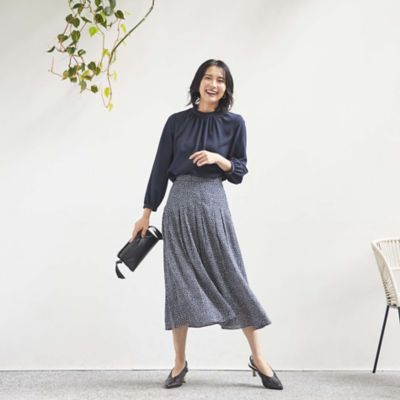 【ＷＥＢ・一部店舗限定】【ウォッシャブル】マイクロパウダリースタンドカラープルオーバーブラウス（Ｕ１Ｍ１０４９０＿＿）