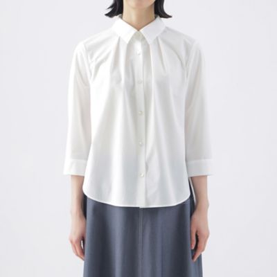 【接触冷感】【ＵＶ対策】【ウォッシャブル】ファンクションタイプライターシャツブラウス（Ｕ１Ｍ１１５４０＿＿）