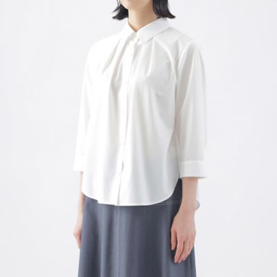 【接触冷感】【ＵＶ対策】【ウォッシャブル】ファンクションタイプライターシャツブラウス（Ｕ１Ｍ１１５４０＿＿）