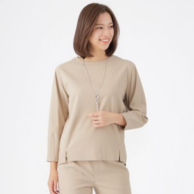 【SALE】TRANSWORK (Women)/トランスワーク ジョーゼットピーチプルオーバーブラウス(U1M14463__) ベージュ トップス【三越伊勢丹/公式】
