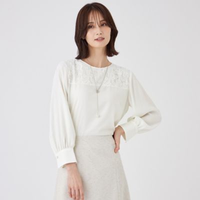 ＜TRANSWORK (Women)＞【ウォッシャブル】プライムジョーゼットブラウス（Ｕ１Ｍ１４６４３＿＿）