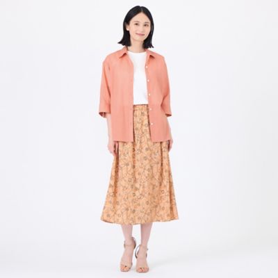 ブラウス シャツ 「L」「接触冷感」「ウォッシャブル」シルキーローンシャツブラウス レディース 接触冷感】【ウォッシャブル】シルキーローンシャツブラウス