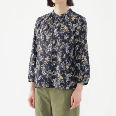 未使用 ノーブル ヴィンテージフラワープリントブラウス 未使用 Noble