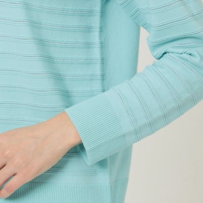 【ウォッシャブル】コットンパターンボーダーニット（Ｕ１Ｎ０７１２０＿＿）