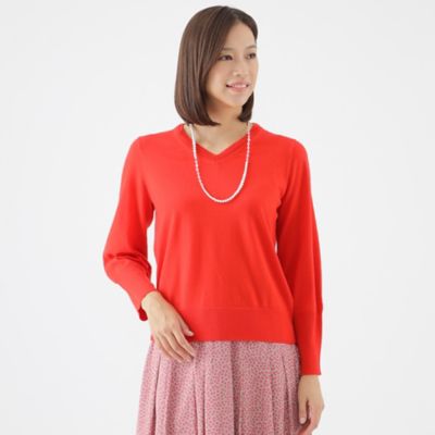 【ＷＥＢ・一部店舗限定】【ウォッシャブル】スーパーファインウールＶネックプルオーバーニット（Ｕ１Ｎ１０４９１＿＿）