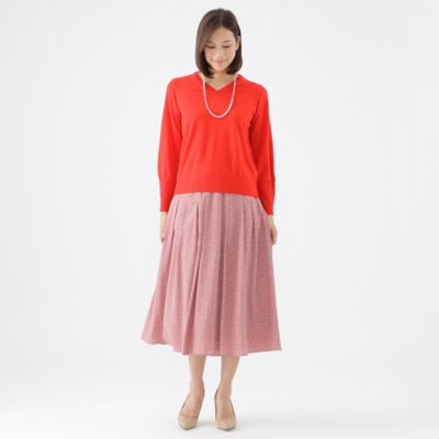 【ＷＥＢ・一部店舗限定】【ウォッシャブル】スーパーファインウールＶネックプルオーバーニット（Ｕ１Ｎ１０４９１＿＿）