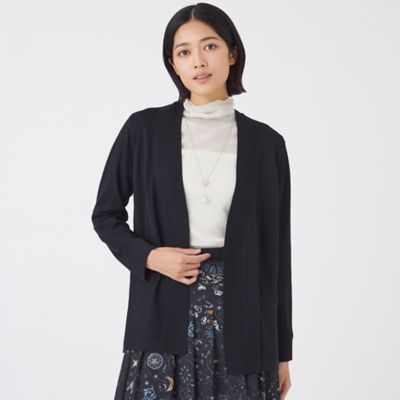 TRANSWORK (Women)/トランスワーク エクストラファインウールカーディガン(U1N11637__) アオ28L トップス【三越伊勢丹/公式】