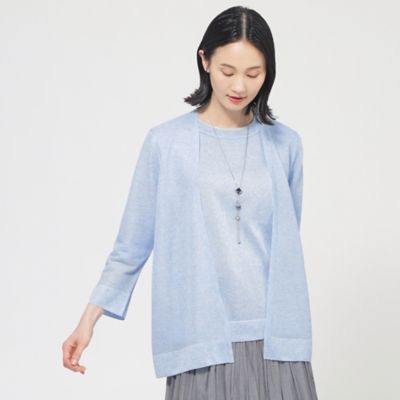 【ウォッシャブル】ルレックスシアーＶネックカーディガン（Ｕ１Ｎ１２５５２＿＿）