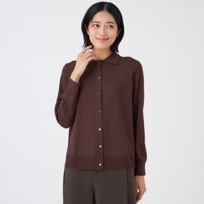 TRANSWORK (Women)/トランスワーク エクストラファインウールプルオーバー(U1N14637__) チャ56L トップス【三越伊勢丹/公式】