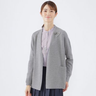 ＜TRANSWORK (Women)＞【ウォッシャブル】エクストラファインウールカーディガン（Ｕ１Ｎ１６２２３＿＿）