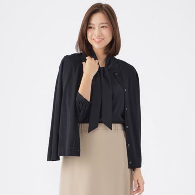 【SALE】TRANSWORK (Women)/トランスワーク コンフォートブライトニットカーディガン(U1N21468__) アオ トップス【三越伊勢丹/公式】