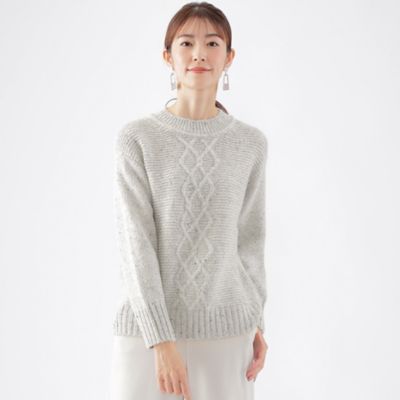 ＜TRANSWORK (Women)＞アソートヤーンツィードプルオーバーニット（Ｕ１Ｎ３４２５９＿＿）