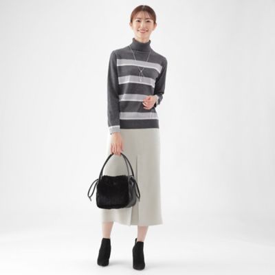 BLAMINK タートルブラックニット 38 Melissa Turtleneck Sweater | GUESS Factory