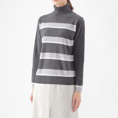 洗える♡アパルトモンドゥーズィエムクラス＊ボーダータートルネックニット　ウール アパルトモン ドゥーズィエムクラス L'Appartement DEUXIEME