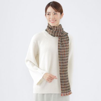 ＜TRANSWORK (Women)＞【ウォッシャブル】エアリーウールラメニット（Ｕ１Ｎ４９２７３＿＿）