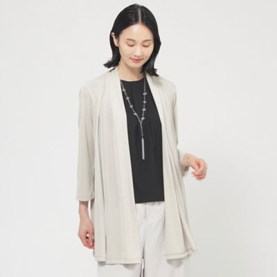 【ＵＶ対策】【吸水速乾】【防しわ】【ウォッシャブル】マットフライスジャージロングカーディガン（Ｕ１Ｐ０７５５５＿＿）