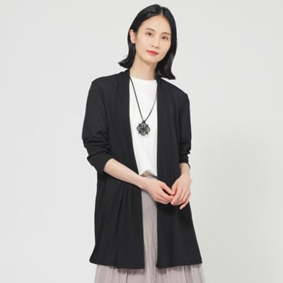 【ＵＶ対策】【吸水速乾】【防しわ】【ウォッシャブル】マットフライスジャージロングカーディガン（Ｕ１Ｐ０７５５５＿＿）