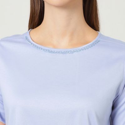 【ウォッシャブル】バイオシルケットスムースプルオーバーカットソー（Ｕ１Ｐ０９１４６＿＿）