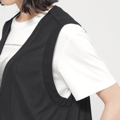 【ＵＶ対策】【吸水速乾】【防しわ】【ウォッシャブル】マットフライスジャージロングジレ（Ｕ１Ｐ０９５５５＿＿）