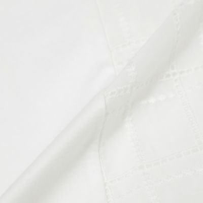【ウォッシャブル】カットワークチェックコンビカットソー（Ｕ１Ｐ１０５６１＿＿）