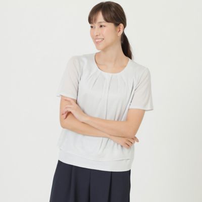 ＜TRANSWORK (Women)＞【ウォッシャブル】【接触冷感】オメガフライスプルオーバーカットソー（Ｕ１Ｐ３３１５８＿＿）