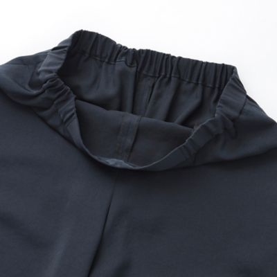 【接触冷感】【ＵＶ対策】【ウォッシャブル】エコサテンワイドストレートパンツ（Ｕ１Ｒ０１４０４＿＿）