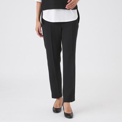 TRANSWORK (Women)/トランスワーク【ウォッシャブル/吸水速乾/接触冷感/UV/防シワ】ドライダブルクロスパンツ(U1R03613__) アオ28L パンツ・ズボン【三越伊勢丹/公式】