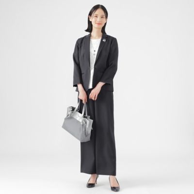 【美シリーズ】【ＵＶ対策】【着用しわ軽減】【ウォッシャブル】エアリーコードレーンワイドストレートパンツ（Ｕ１Ｒ１０５５０＿＿）