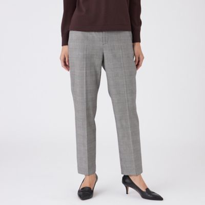 ＜TRANSWORK (Women)＞【ウォッシャブル】グレンチェックパンツ（Ｕ１Ｒ１１６４８＿＿）