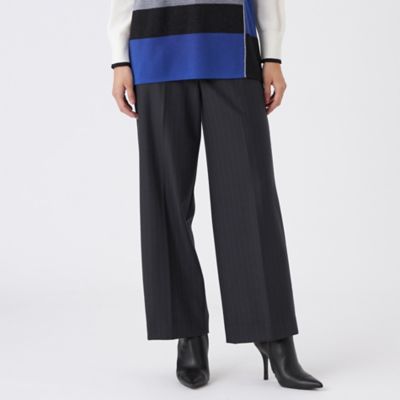 ＜TRANSWORK (Women)＞【ウォッシャブル】チェルソフト２ＷＡＹストレッチストライプパンツ（Ｕ１Ｒ１７６６６＿＿）