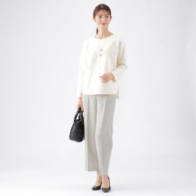 ネップツィードワイドストレートパンツ（U1R33262＿＿