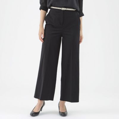 【美シリーズ】【接触冷感】【ＵＶ対策】【ウォッシャブル】ストレッチワイドパンツ（Ｕ１Ｒ５０３４３＿＿）