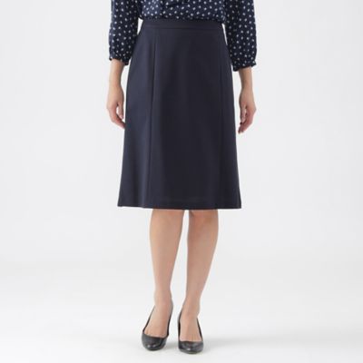 【SALE】TRANSWORK (Women)/トランスワーク トリアセスビンモクロディスカート(U1S04509__) アオ28L ひざ丈スカート【三越伊勢丹/公式】