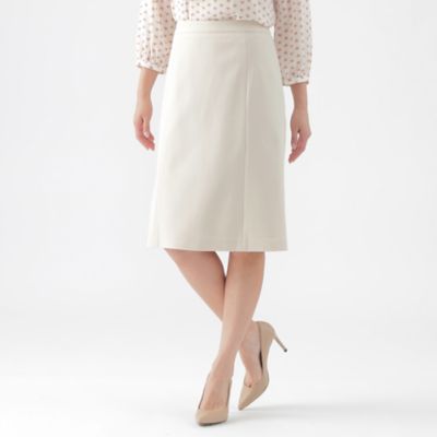 【SALE】TRANSWORK (Women)/トランスワーク トリアセスビンモクロディスカート(U1S04509__) ベージュ40L ひざ丈スカート【三越伊勢丹/公式】