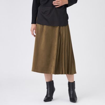 ＜TRANSWORK (Women)＞【ウォッシャブル】ストレッチスエードスカート（Ｕ１Ｓ０７６２０＿＿）