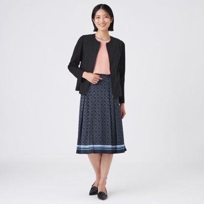 【ワック】ゴルフ スカート UVカット 吸水速乾 ストレッチ モノクロ 黒×白 WAAC ワック ゴルフスカート ゴルフウェア レディース WOMENS
