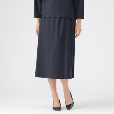 【SALE】TRANSWORK (Women)/トランスワーク ジョーゼットピーチフレアスカート(U1S15463__) アオ ひざ丈スカート【三越伊勢丹/公式】