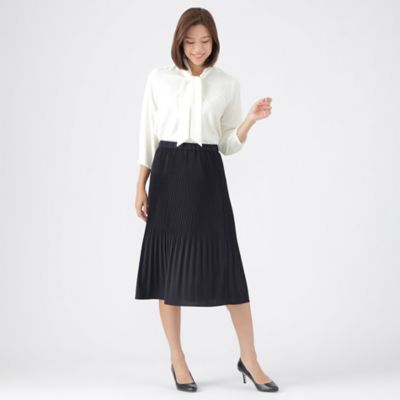 ウォッシャブル】【セットアップ対応】ストレッチドビープリーツ