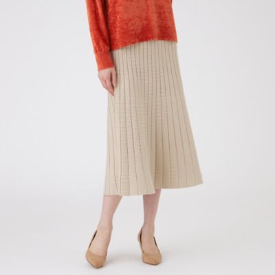 ＜TRANSWORK (Women)＞【ウォッシャブル】リバーシブルニットスカート（Ｕ１Ｓ１６６４４＿＿）
