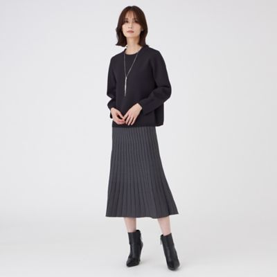 ウォッシャブル】リバーシブルニットスカート（U1S16644＿＿
